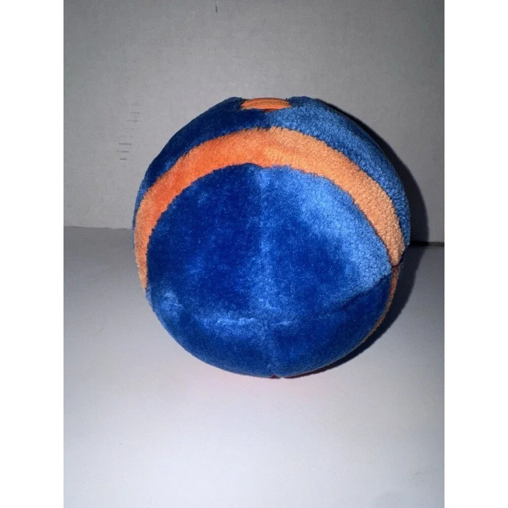 Vintage KenTex Clemson Tigers Plush Football 11” Blue Orange NCAA Paw Logo